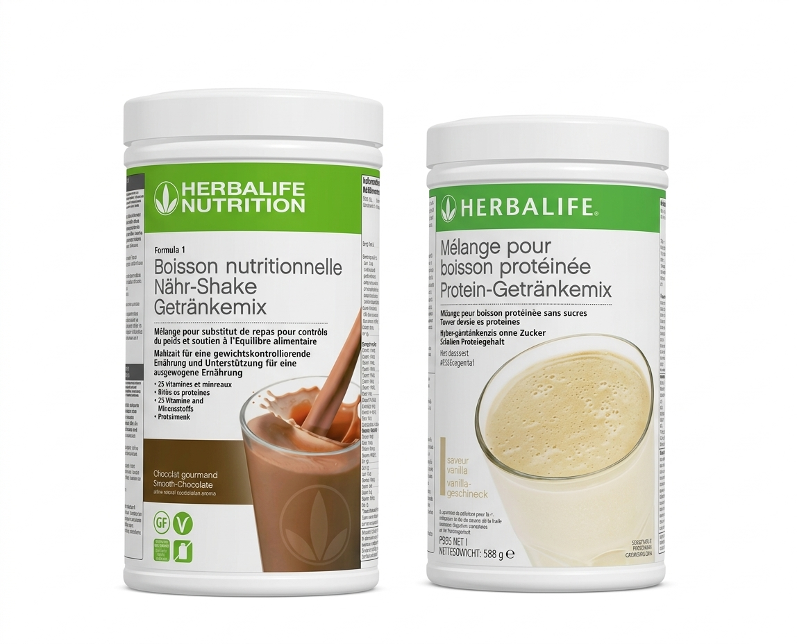 Herbalife Breakfast Protein Bundle with Formula 1 Shake and Protein Drink Mix Vanilla