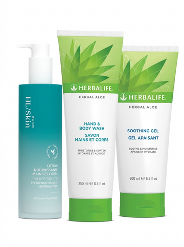 Herbalife aloe body care bundle wash gel lotion