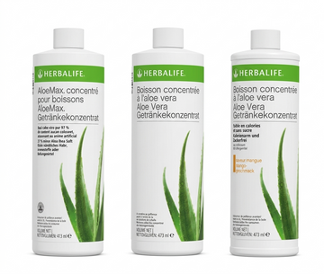 Herbalife Aloe Vera Concentrate 473ml 3 Pack Mango Aloe Drink