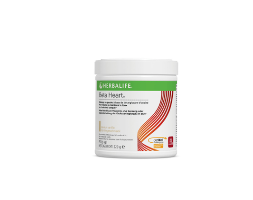 Herbalife beta heart vanilla 229g oat beta glucan fibre supplement for daily nutrition