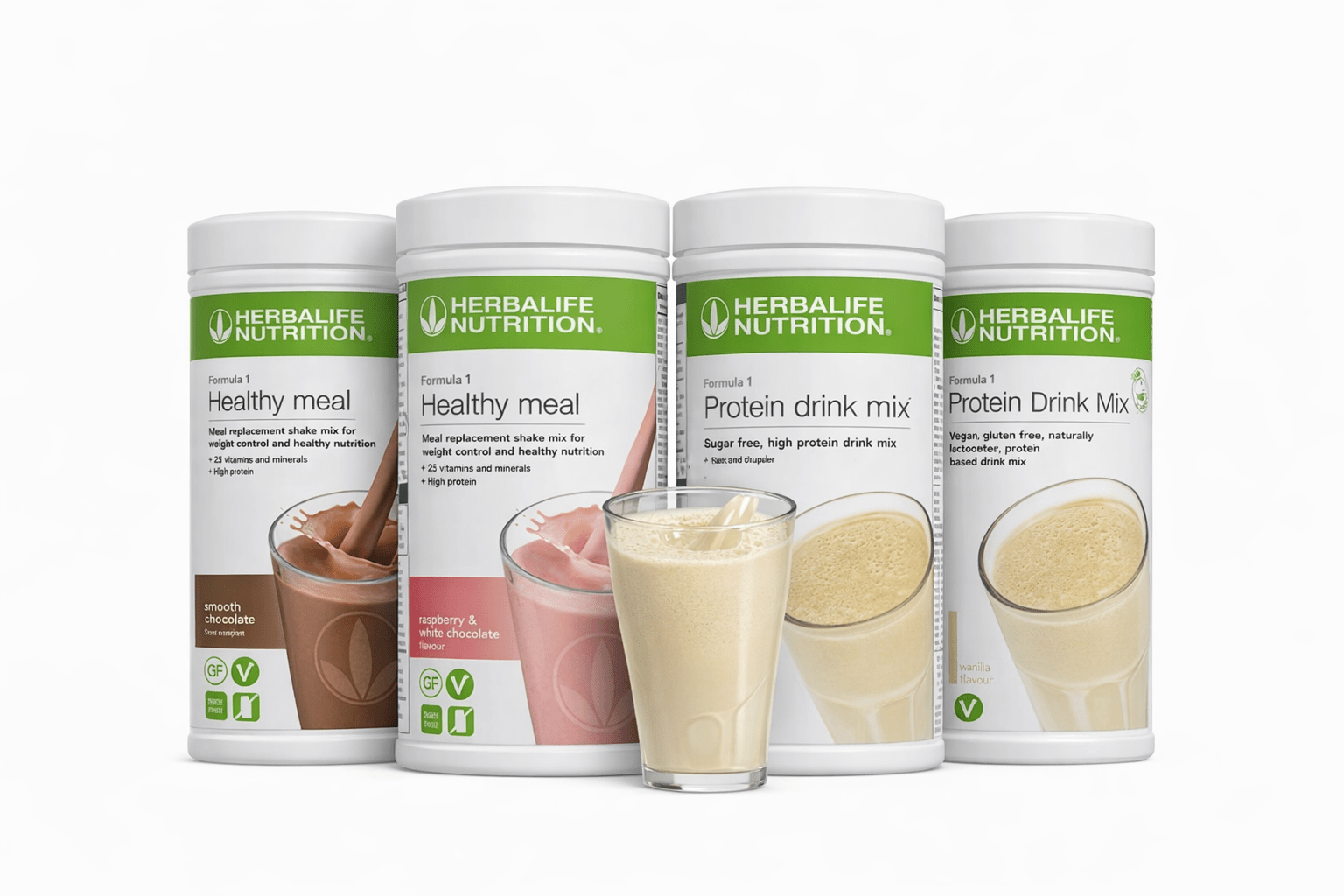 Herbalife Formula 1 and protein bundle 2x2 tubs