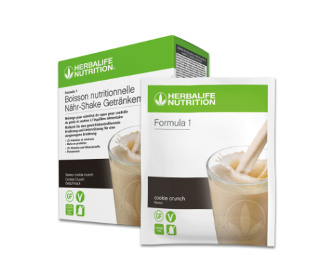 Herbalife Formula 1 Shake Cookie Crunch sachets 7 x 26g