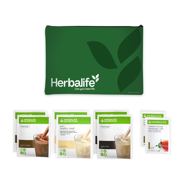 Herbalife Formula 1 trial pack sachets and tea starter bundle