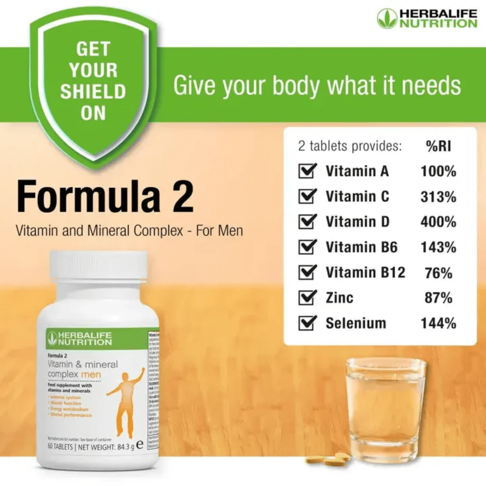 Herbalife Formula 2 Men's Vitamin & Mineral Complex Herbalife  - 