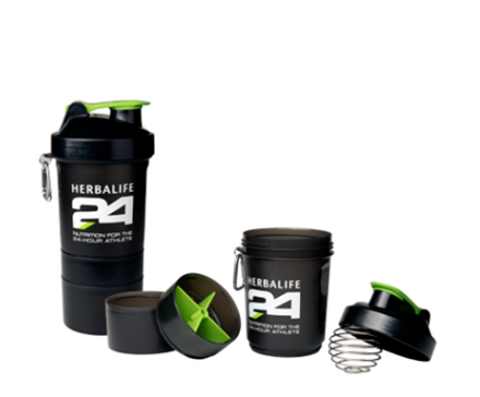 Herbalife H24 shaker 400ml with storage compartments