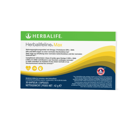 Herbalife Herbalifeline Max omega 3 capsules supplement with EPA and DHA fish oil