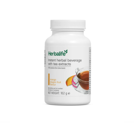 Herbalife Instant Herbal Beverage Mango Dragon Fruit 102g with green tea and black tea extracts