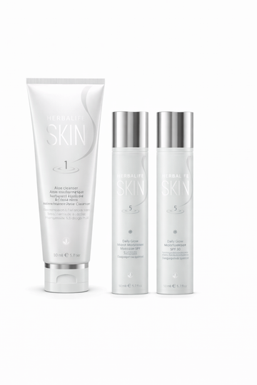 Herbalife skin daily skincare starter bundle cleanser moisturiser spf