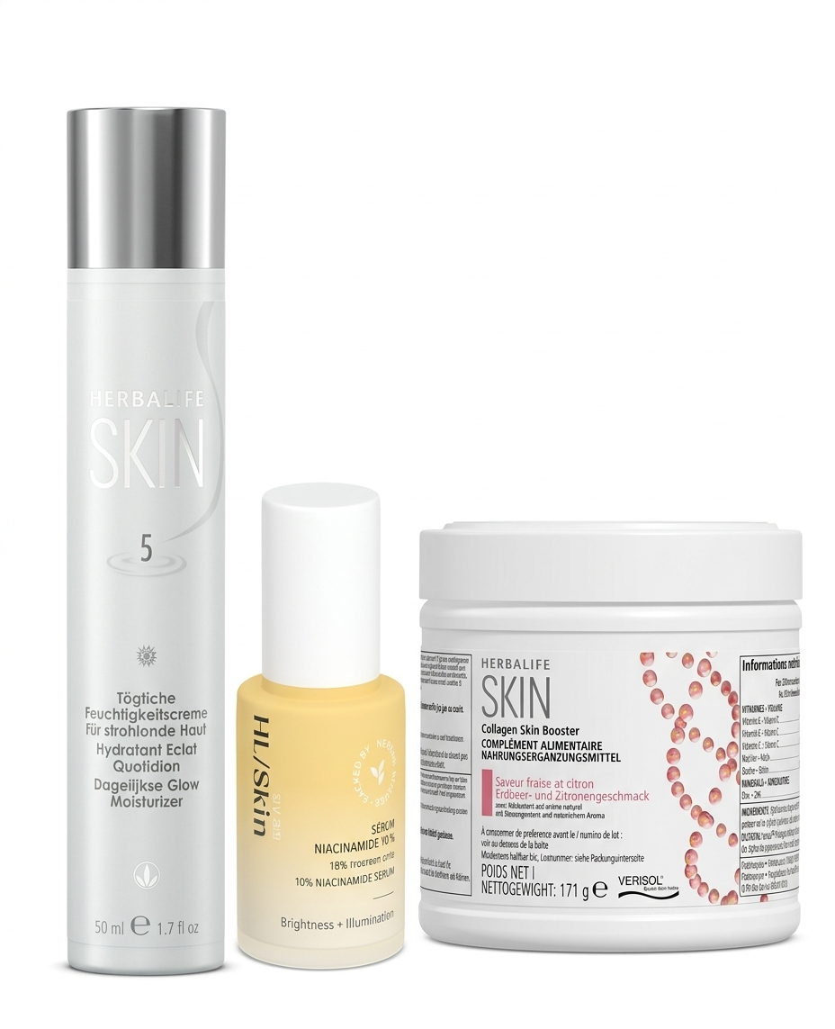 Herbalife skin glow hydration bundle collagen serum moisturiser