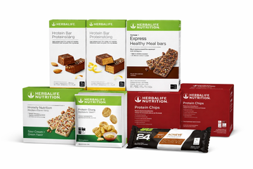 Herbalife nutrition snack products and protein bars